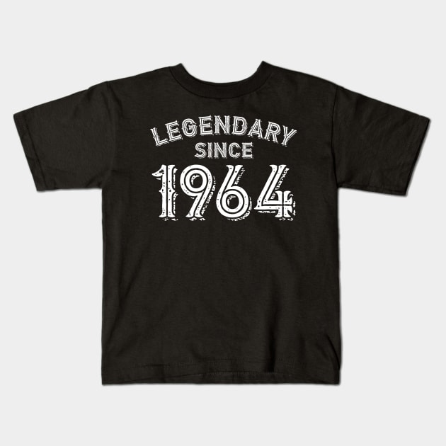 Legendary Since 1964 Kids T-Shirt by colorsplash